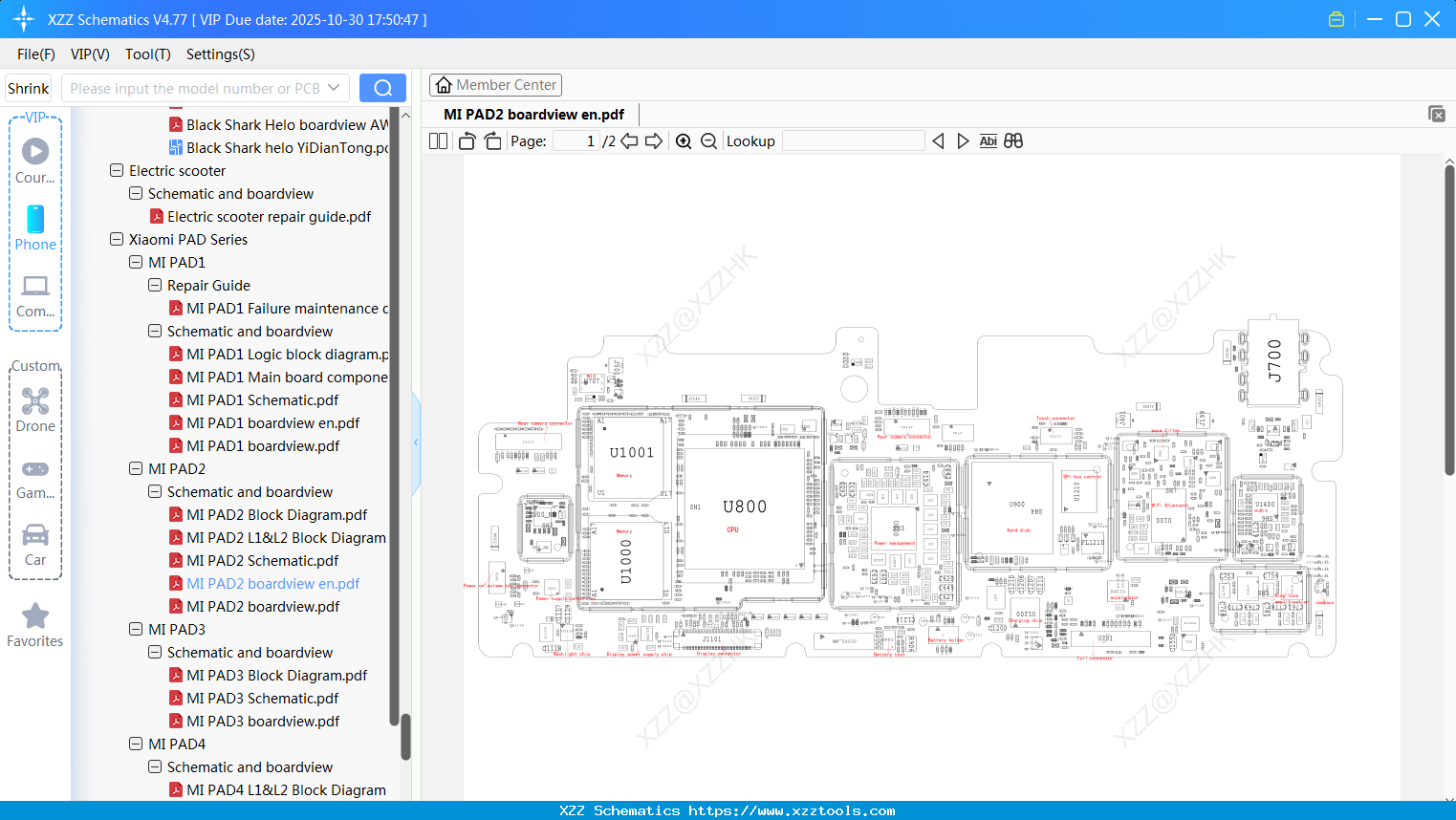 Xiaomi MI PAD2 Boardview En